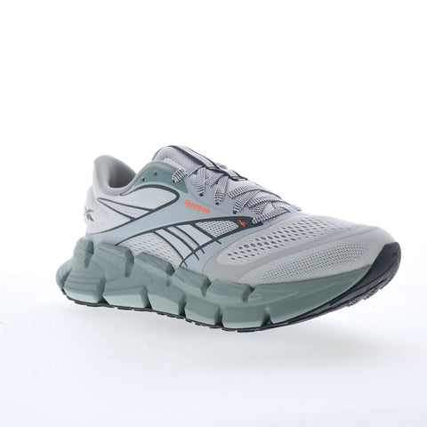 Reebok Floatzig 2 Mens Gray Canvas Lace Up Athletic Running Shoes