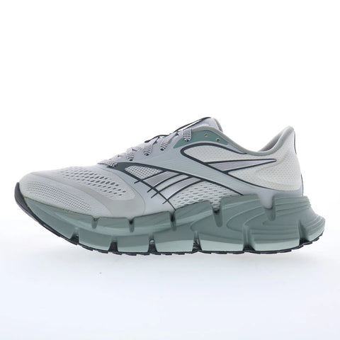 Reebok Floatzig 2 Mens Gray Canvas Lace Up Athletic Running Shoes