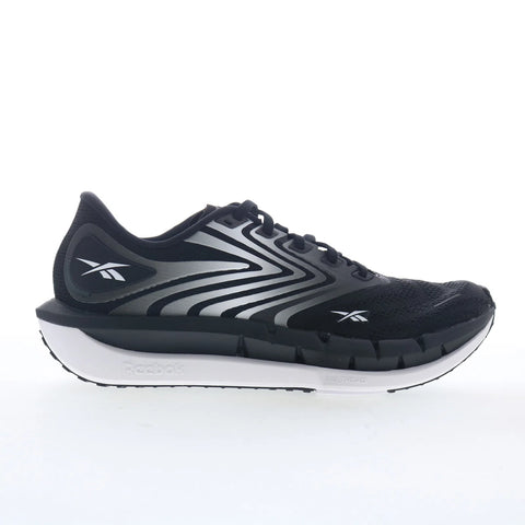 Reebok Floatzig Tread Womens Black Mesh Lace Up Athletic Running Shoes