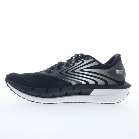 Reebok Floatzig Tread Womens Black Mesh Lace Up Athletic Running Shoes