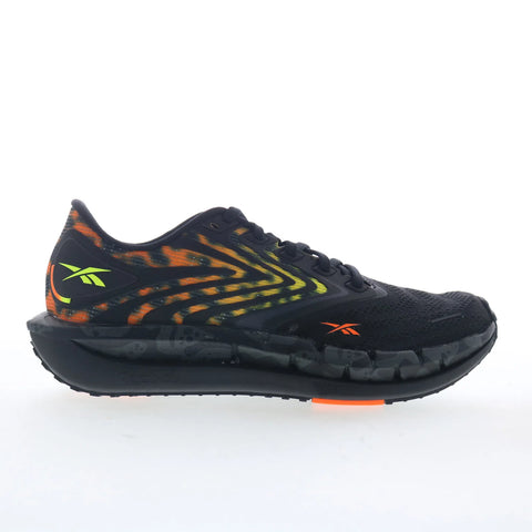 Reebok Floatzig Tread Womens Black Mesh Lace Up Athletic Running Shoes
