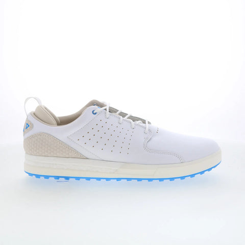 Adidas Flopshot GV9668 Mens White Synthetic Lace Up Athletic Golf Shoes