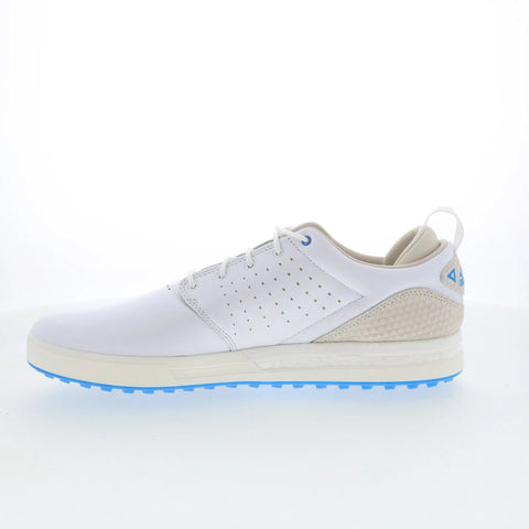 Adidas Flopshot GV9668 Mens White Synthetic Lace Up Athletic Golf Shoes