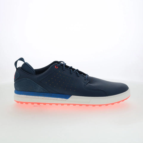 Adidas Flopshot GV9669 Mens Blue Synthetic Lace Up Athletic Golf Shoes