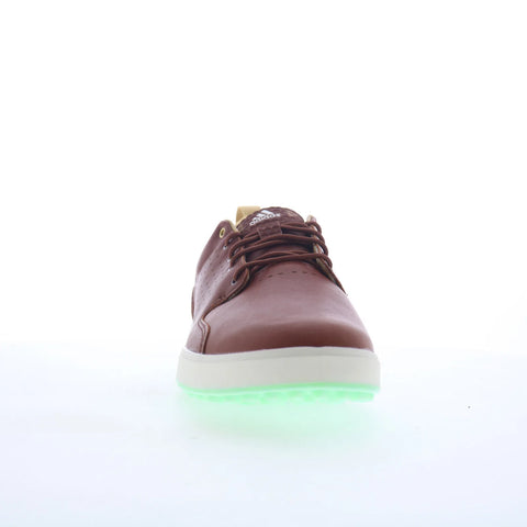 Adidas Flopshot GY8523 Mens Brown Synthetic Lace Up Athletic Golf Shoes
