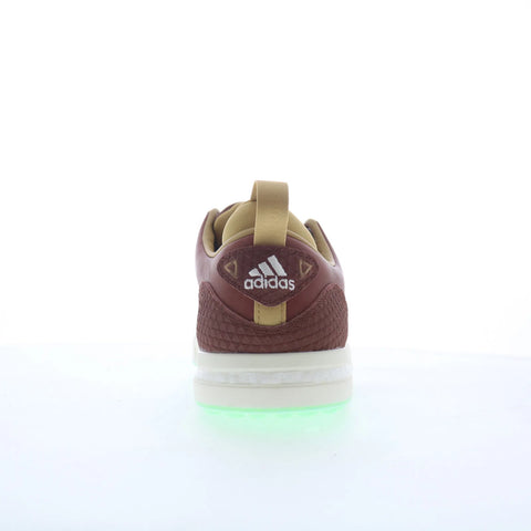 Adidas Flopshot GY8523 Mens Brown Synthetic Lace Up Athletic Golf Shoes