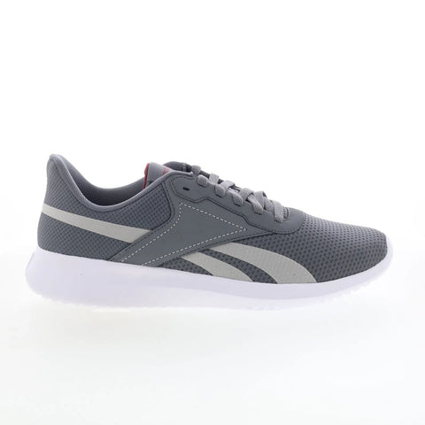 Reebok Fluxlite Mens Gray Mesh Lace Up Athletic Cross Training Shoes