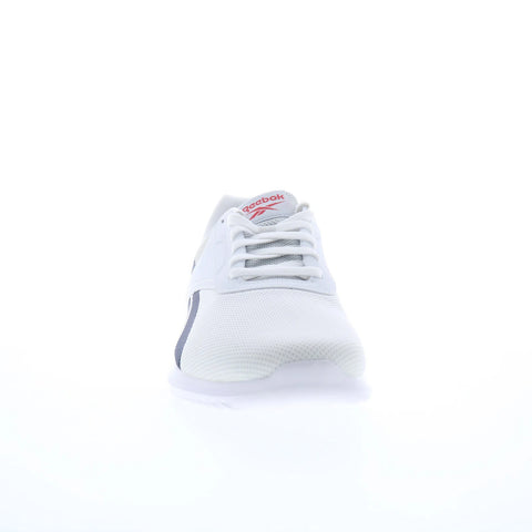Reebok Fluxlite Mens White Canvas Lace Up Athletic Cross Training Shoes