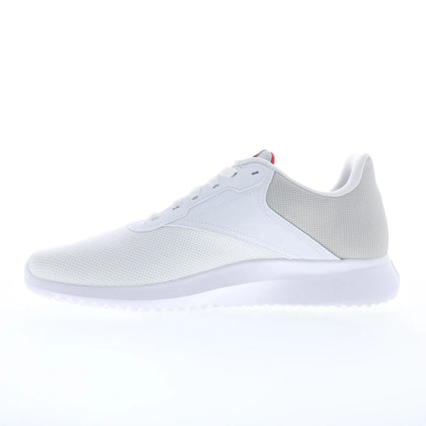 Reebok Fluxlite Mens White Canvas Lace Up Athletic Cross Training Shoes