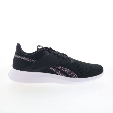 Reebok Fluxlite Womens Black Mesh Lace Up Athletic Cross Training Shoes