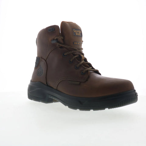 Georgia Boot FLXpoint ULTRA Waterproof 6" Work Boot Mens Brown Wide Work Boots