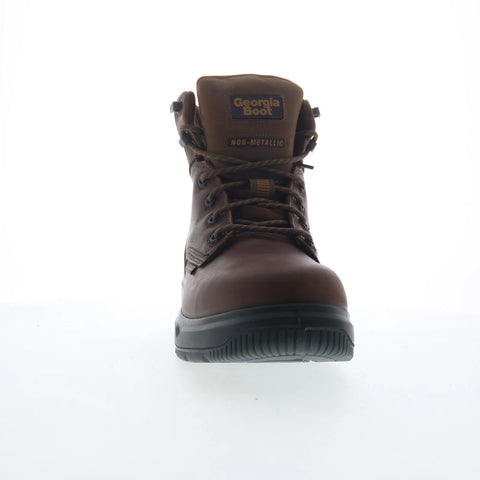 Georgia Boot FLXpoint ULTRA Waterproof 6" Work Boot Mens Brown Wide Work Boots