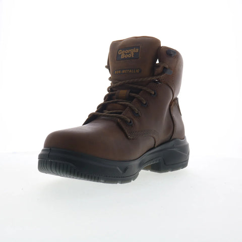 Georgia Boot FLXpoint ULTRA Waterproof 6" Work Boot Mens Brown Wide Work Boots