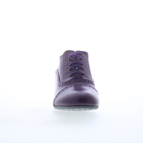 Miz Mooz Fly Womens Purple Leather Lace Up Pumps Heels Shoes
