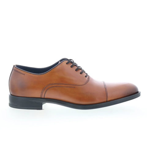 Johnston & Murphy Flynch Cap Toe Mens Brown Oxfords Cap Toe Shoes