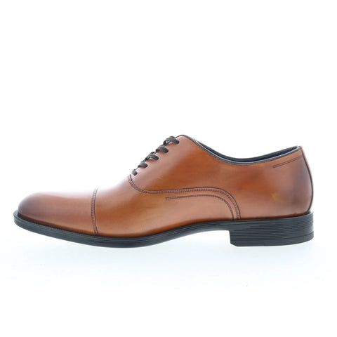 Johnston & Murphy Flynch Cap Toe Mens Brown Oxfords Cap Toe Shoes