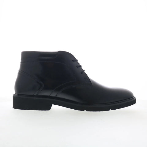 Rockport Flynn RMFLYNN Mens Black Leather Lace Up Chukkas Boots