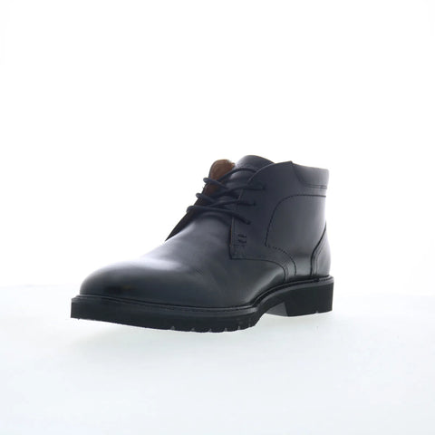 Rockport Flynn RMFLYNN Mens Black Leather Lace Up Chukkas Boots