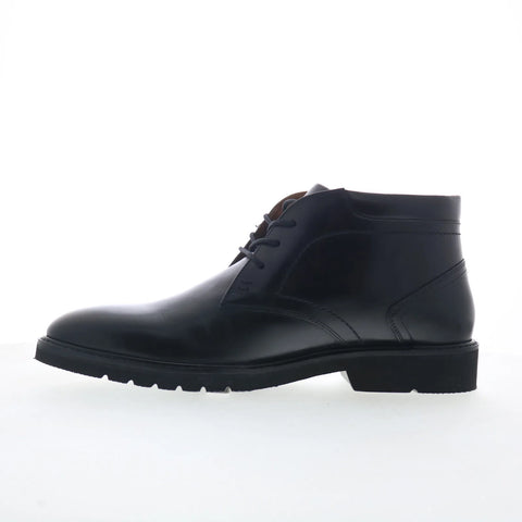 Rockport Flynn RMFLYNN Mens Black Leather Lace Up Chukkas Boots