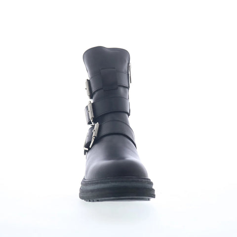 Aquatalia Follina TW5FOLA1 Womens Black Leather Zipper Ankle & Booties Boots