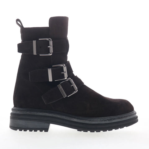 Aquatalia Follina TW5FOLC16 Womens Brown Suede Zipper Ankle & Booties Boots