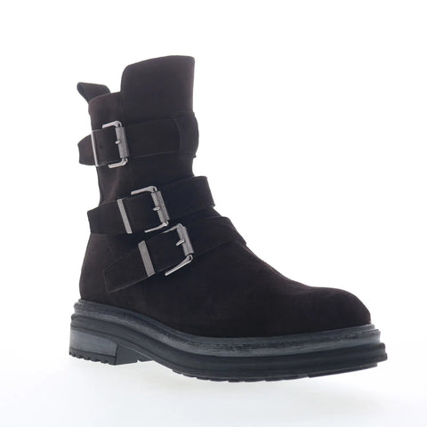 Aquatalia Follina TW5FOLC16 Womens Brown Suede Zipper Ankle & Booties Boots
