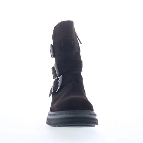 Aquatalia Follina TW5FOLC16 Womens Brown Suede Zipper Ankle & Booties Boots