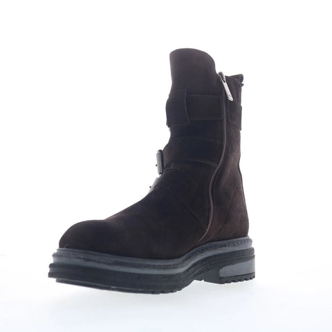Aquatalia Follina TW5FOLC16 Womens Brown Suede Zipper Ankle & Booties Boots