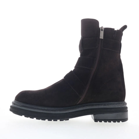 Aquatalia Follina TW5FOLC16 Womens Brown Suede Zipper Ankle & Booties Boots