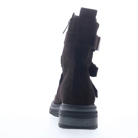 Aquatalia Follina TW5FOLC16 Womens Brown Suede Zipper Ankle & Booties Boots