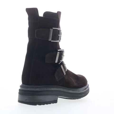 Aquatalia Follina TW5FOLC16 Womens Brown Suede Zipper Ankle & Booties Boots
