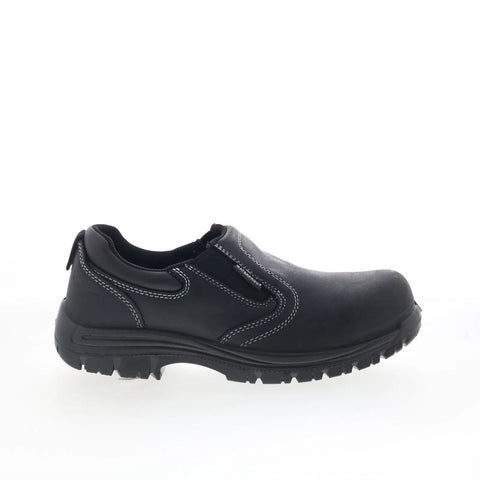 Avenger Foreman Slip-On Composite Toe Mens Black Wide Work & Safety Shoes