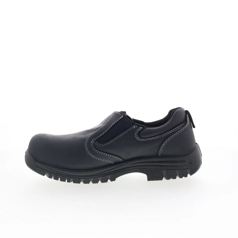 Avenger Foreman Slip-On Composite Toe Mens Black Wide Work & Safety Shoes
