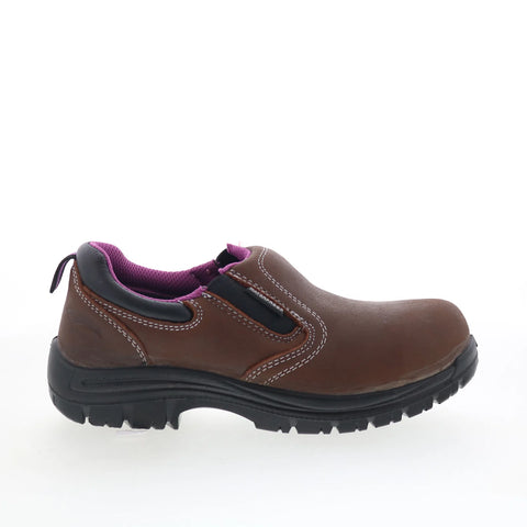 Avenger Foreman Composite Toe Electrical Hazard Womens Brown Wide Work Shoes