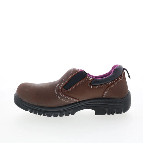 Avenger Foreman Composite Toe Electrical Hazard Womens Brown Wide Work Shoes