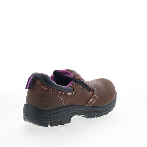 Avenger Foreman Composite Toe Electrical Hazard Womens Brown Wide Work Shoes