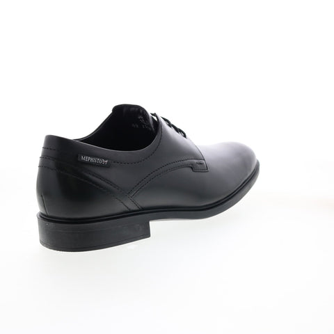 Mephisto Frederic Mens Black Leather Oxfords & Lace Ups Plain Toe Shoes