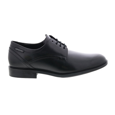 Mephisto Frederic Mens Black Leather Oxfords & Lace Ups Plain Toe Shoes