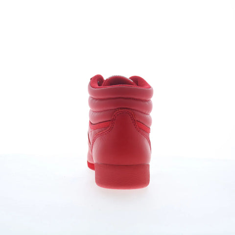 Reebok F/S HI Womens Red Synthetic Lace Up Lifestyle Sneakers Shoes