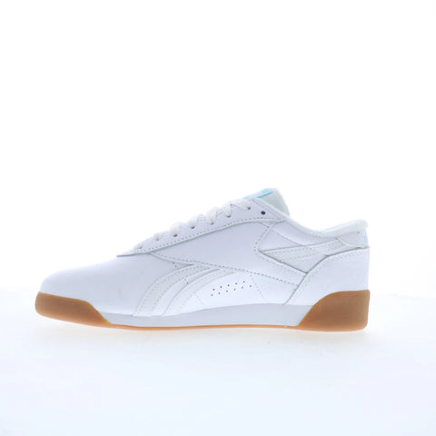 Reebok F/S LO Womens White Synthetic Lace Up Lifestyle Sneakers Shoes