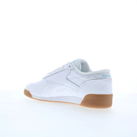 Reebok F/S LO Womens White Synthetic Lace Up Lifestyle Sneakers Shoes