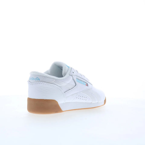 Reebok F/S LO Womens White Synthetic Lace Up Lifestyle Sneakers Shoes