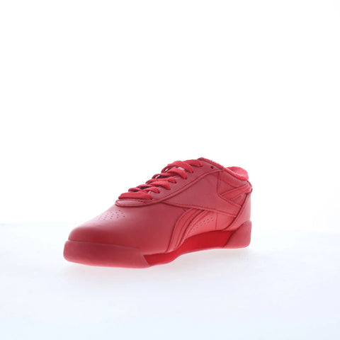 Reebok F/S LO Womens Red Synthetic Lace Up Lifestyle Sneakers Shoes