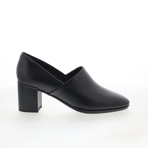 Clarks Freva 55 Lily 26172053 Womens Black Leather Slip On Pumps Heels Shoes