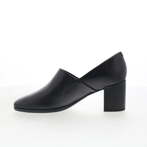 Clarks Freva 55 Lily 26172053 Womens Black Leather Slip On Pumps Heels Shoes