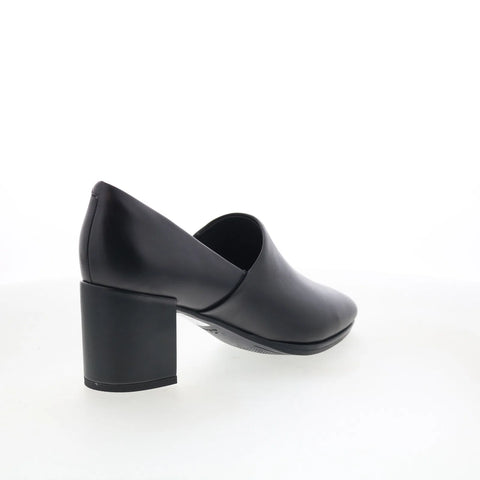 Clarks Freva 55 Lily 26172053 Womens Black Leather Slip On Pumps Heels Shoes