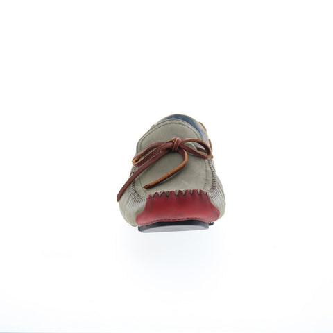 Robert Zur Frisco Mens Green Nubuck Slip On Loafers & Slip Ons Boat Shoes