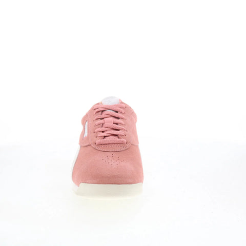 Reebok F/S LO Womens Pink Suede Lace Up Lifestyle Sneakers Shoes