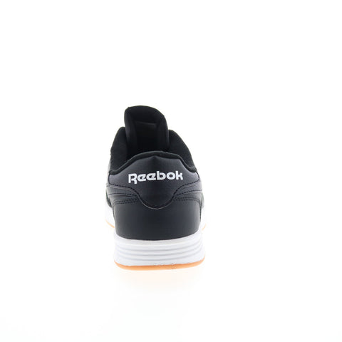 Reebok Club Memt Mens Black Leather Lace Up Lifestyle Sneakers Shoes