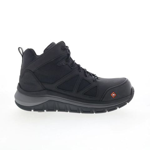 Merrell Fullbench Speed Mid Carbon Toe Mens Black Leather Work & Safety Boots